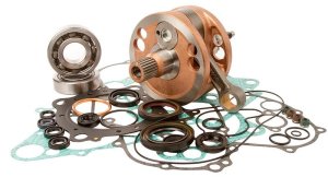 Honda CRF 450 R Bottom End Kit - Hot Rods - Includes Crankshaft, Main Bearing and Seal Kit, Complete Gasket Kit - `07-`08